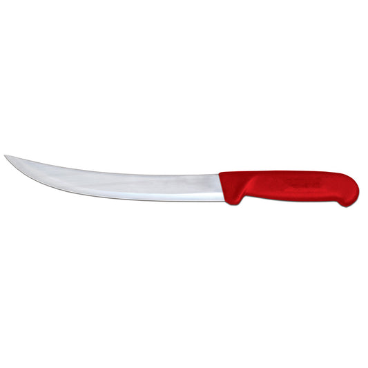 Omcan 12322 8-inch Breaking Knife with Red Polypropylene Handle