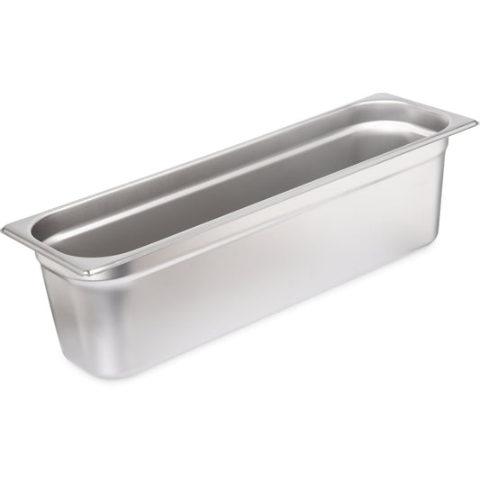 Carlisle 60700HL6 1/2 Size Stainless Steel DuraPan Light Gauge Steam Table Long Hotel Pan