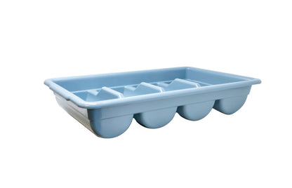 Omcan 40401 Gray 4-Compartment Cutlery Holder