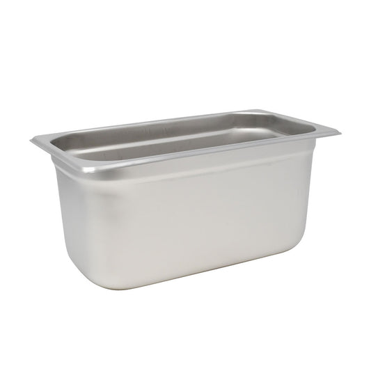Omcan 80269 Third-size Stainless Steel Anti-Jam Steam Table Pan- 6" Deep