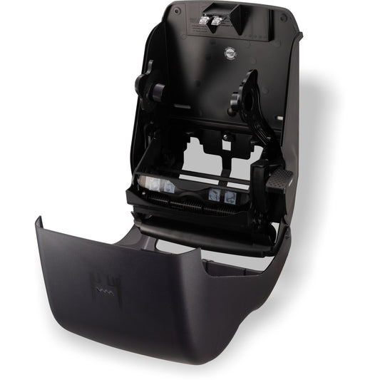 San Jamar T1190TBK Black Pearl Oceans Lever Roll Towel Dispenser, 1.5" core