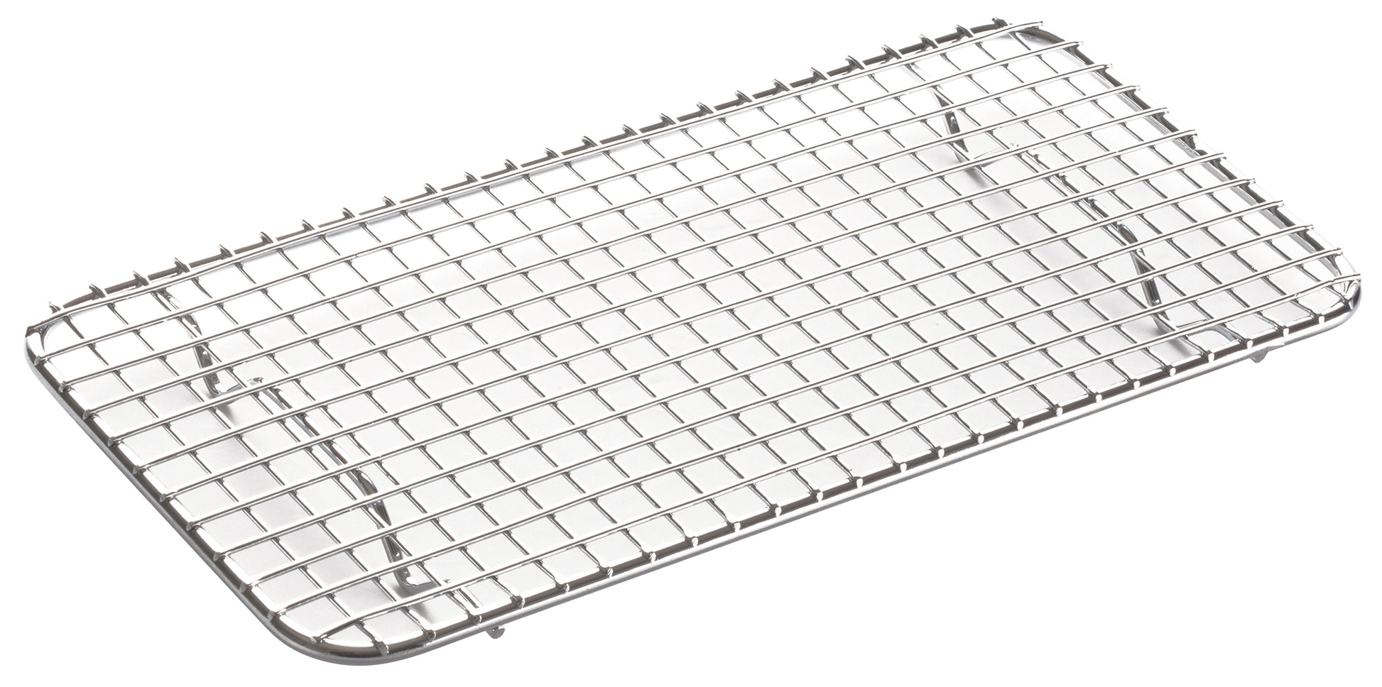 Winco PGWS-510 5" X 10-1/2" Stainless Steel Pan Grate for Third-size Steam Pan