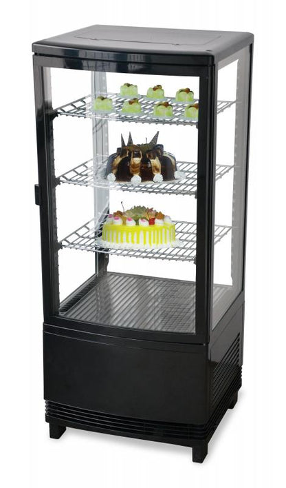 Omcan 25826 2.80 cu.ft/78 L 17-inch Single Door Countertop Refrigerated Display Case