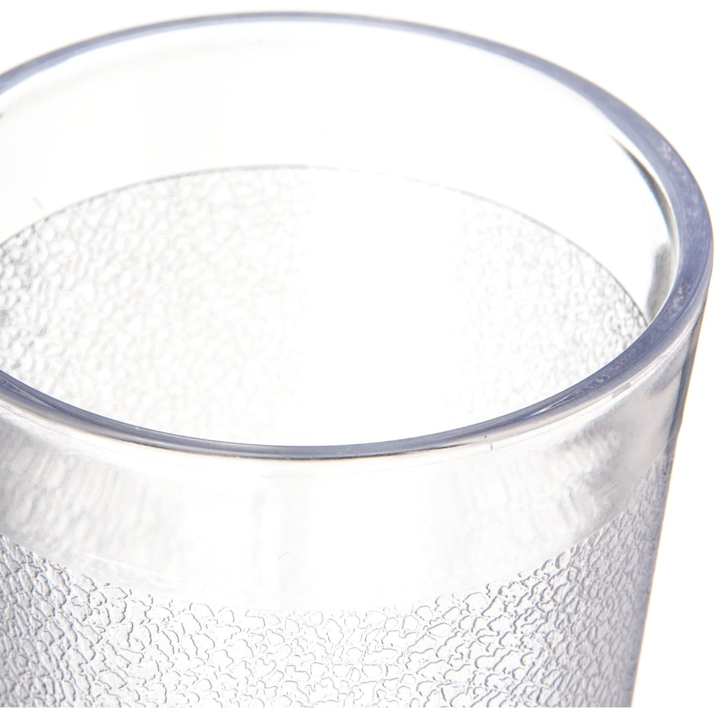 Carlisle 550607 9.5 oz Clear SAN Stackable Plastic Tumbler