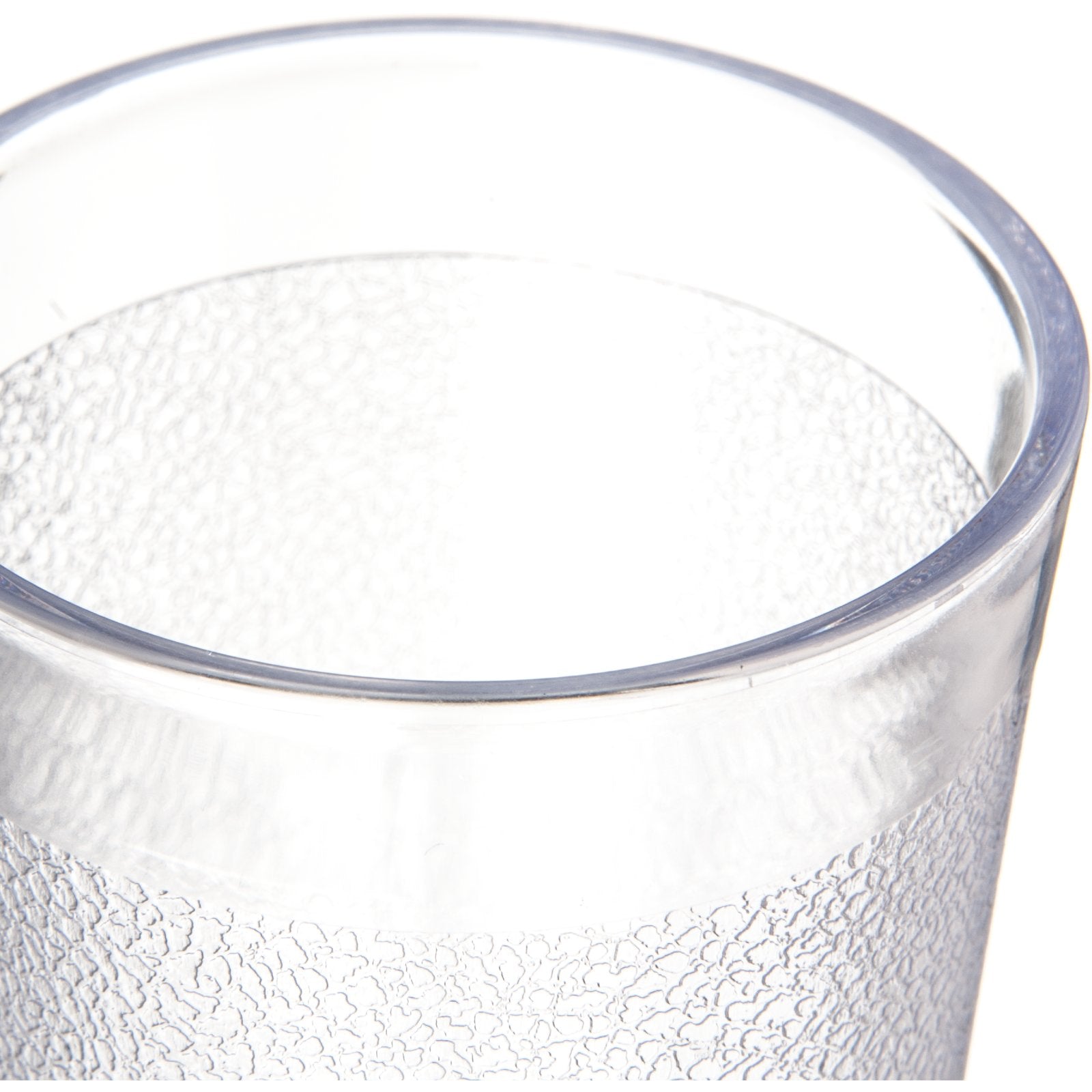 Carlisle 550607 9.5 oz Clear SAN Stackable Plastic Tumbler