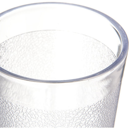 Carlisle 550607 9.5 oz Clear SAN Stackable Plastic Tumbler