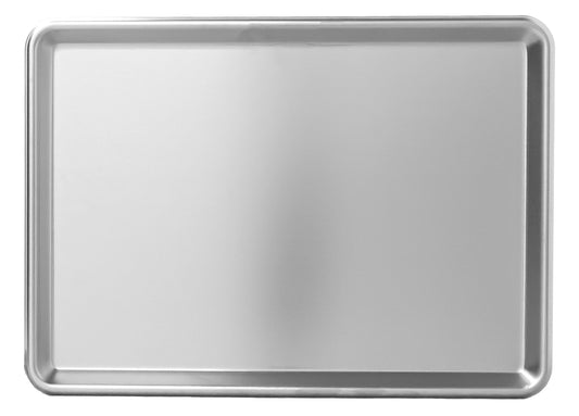 Omcan 81021 1/2-Size (13"x18") Stainless Steel 20 Gauge Bun Pan / Sheet Pan with Open Bead