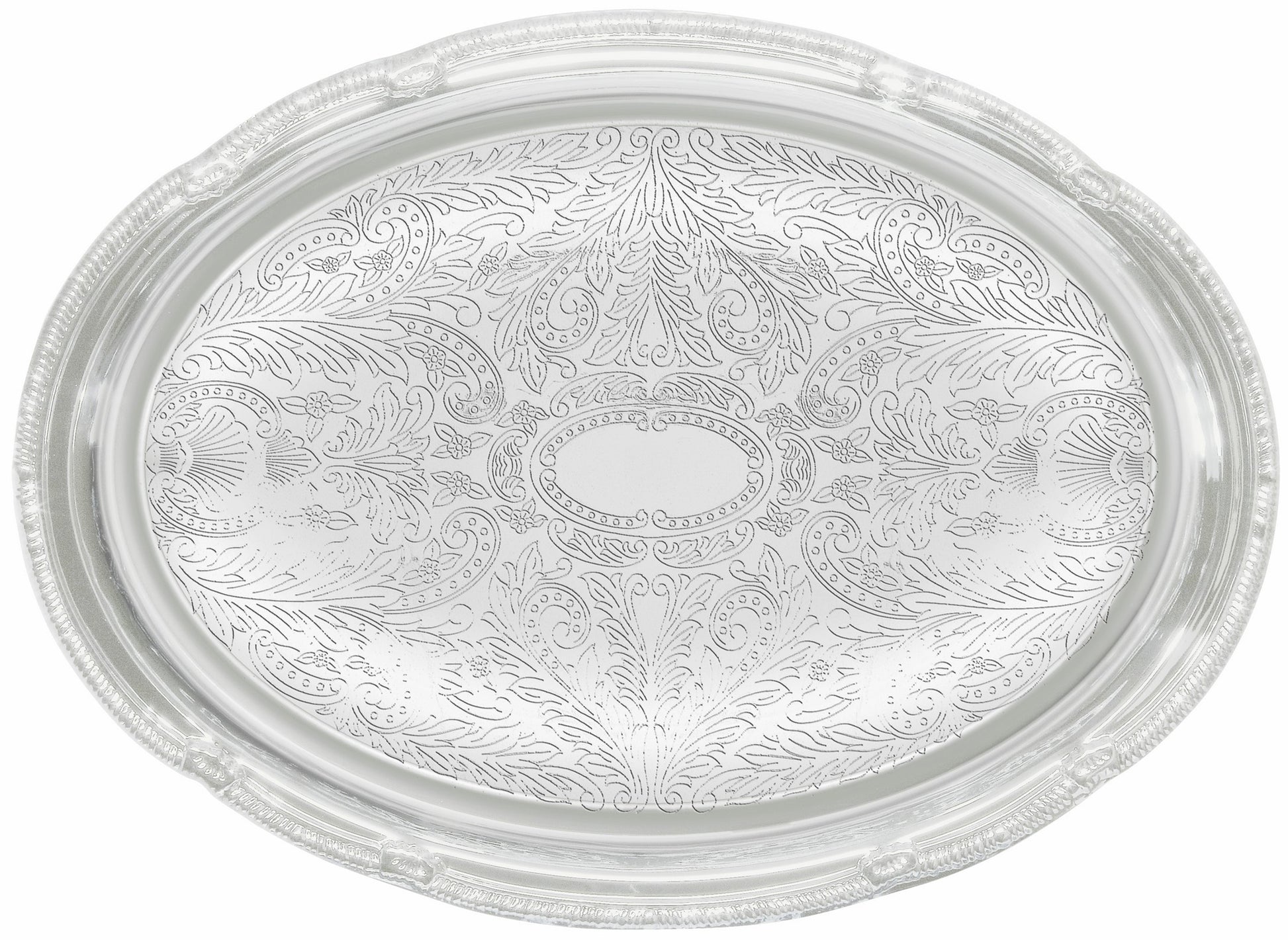 Winco CMT-1318 18" x 13" Chrome-Plated Serving Tray