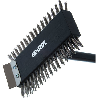 Carlisle 4029000 30.5" Sparta Broiler Master Grill Brush & Scraper with Handle