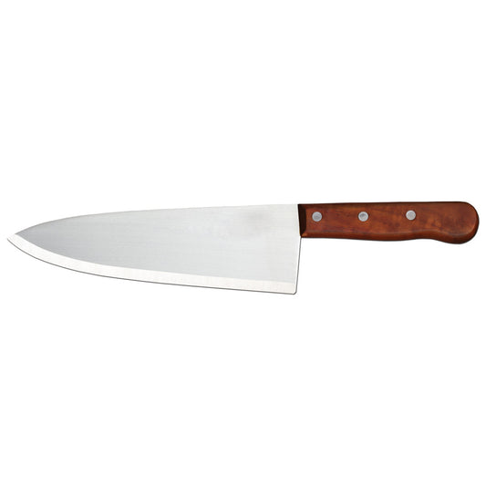Omcan 11478 12-inch Medium Cook Knife with Wooden Handle