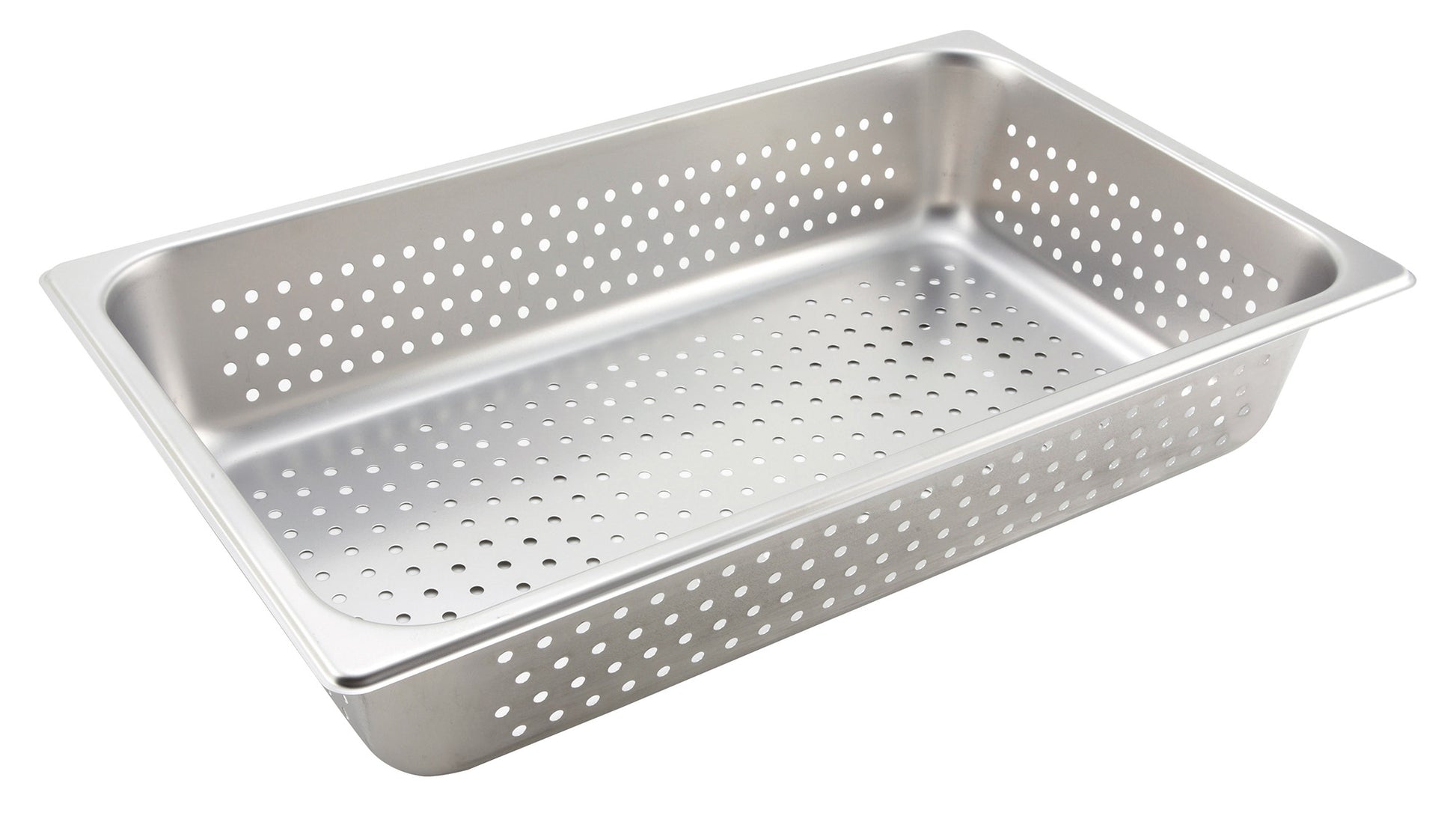 Winco SPFP4 Full-size Stainless Steel Perforated Steam Pan, 4" Deep