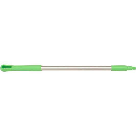 Carlisle 40216EC75 48" Lime Natural Aluminum Handle with Color-Coded Tip and Hang Up Cap