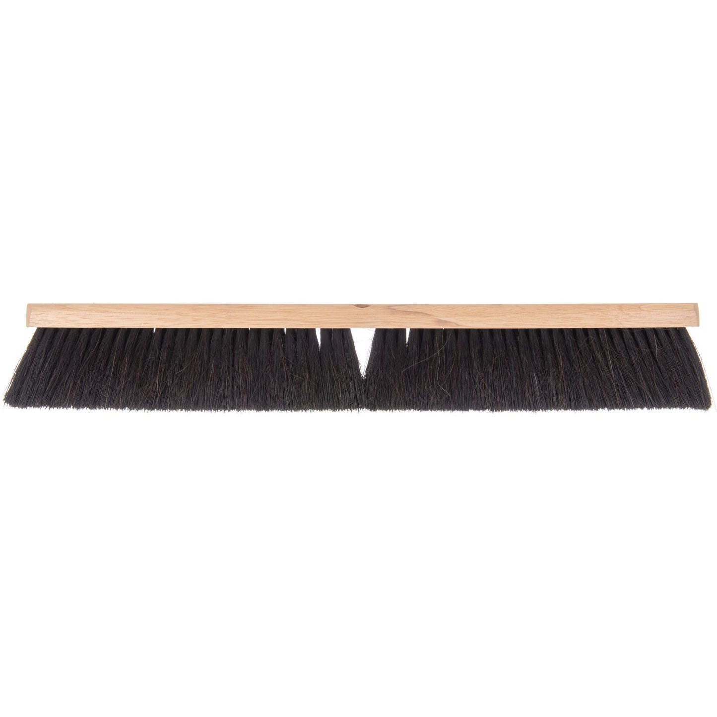 Carlisle 360242403 24" Black Flo-Pac Hardwood Push Broom Head with Horsehair/Polypropylene and Wire Bristle Center