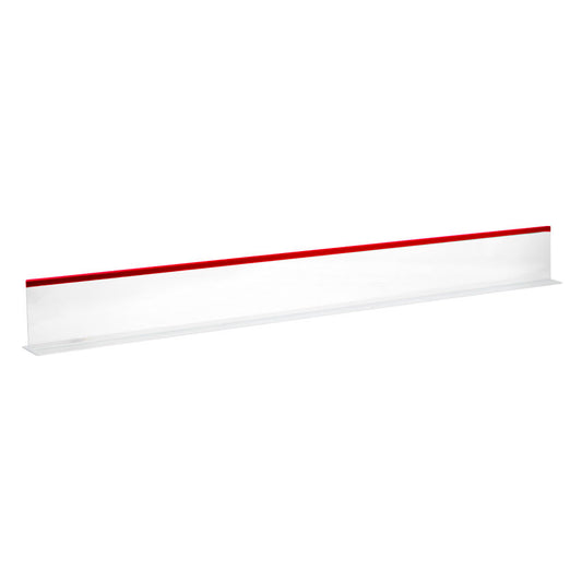 Omcan 10777 3" x 30" Clear Divider with Red Beading