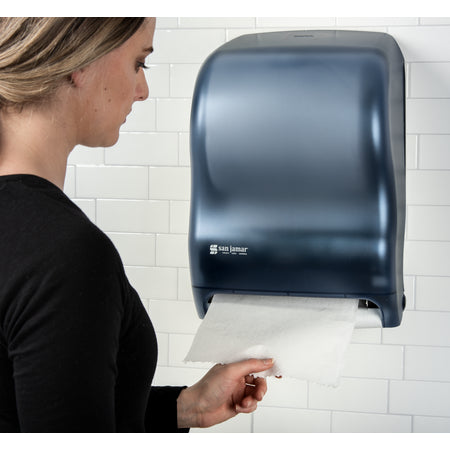 San Jamar T1300TBL Arctic Blue Tear-N-Dry Classic