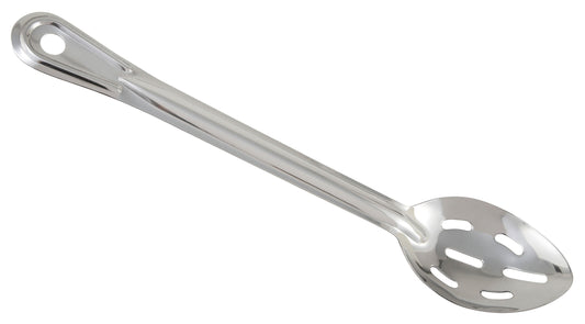 Winco BSSN-15 15" Stainless Steel Slotted Basting Spoon