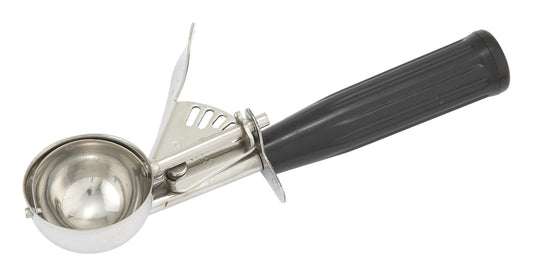 Winco ICD-30 Size 30 Black Ice Cream Disher, Plastic Handle