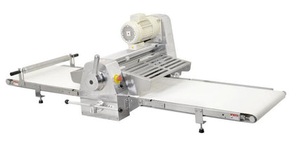 Omcan 42154 Stainless Steel Tabletop Dough Sheeter with 88-inch Conveyor Length