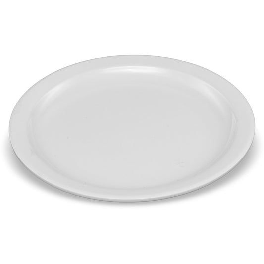 Carlisle KL20102 7.25" White Kingline Melamine Sandwich Plate