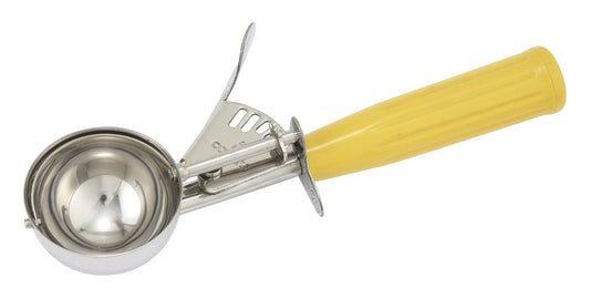 Winco ICD-20 Size 20 Yellow Ice Cream Disher