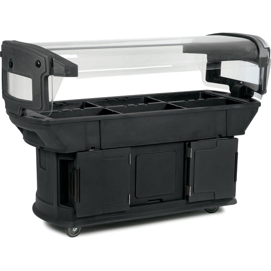 Carlisle 771103 6' x 2' x 4.5' Black Maximizer Food Bar