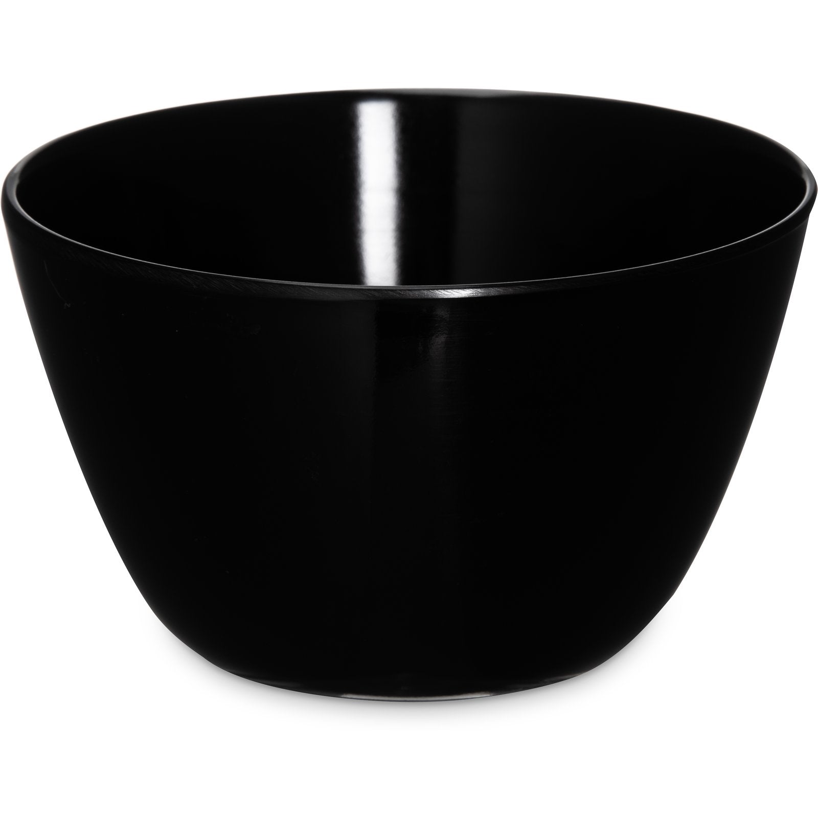 Carlisle KL35003 8 oz Black Kingline Melamine Bouillon Cup Bowl