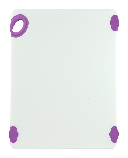Winco CBN-1520PP 15"x20"x1/2" Purple Cutting Board with Hook