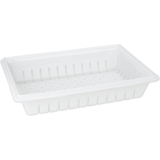 Carlisle 1064802 26" x 18" White Polyethylene StorPlus Food Storage Container