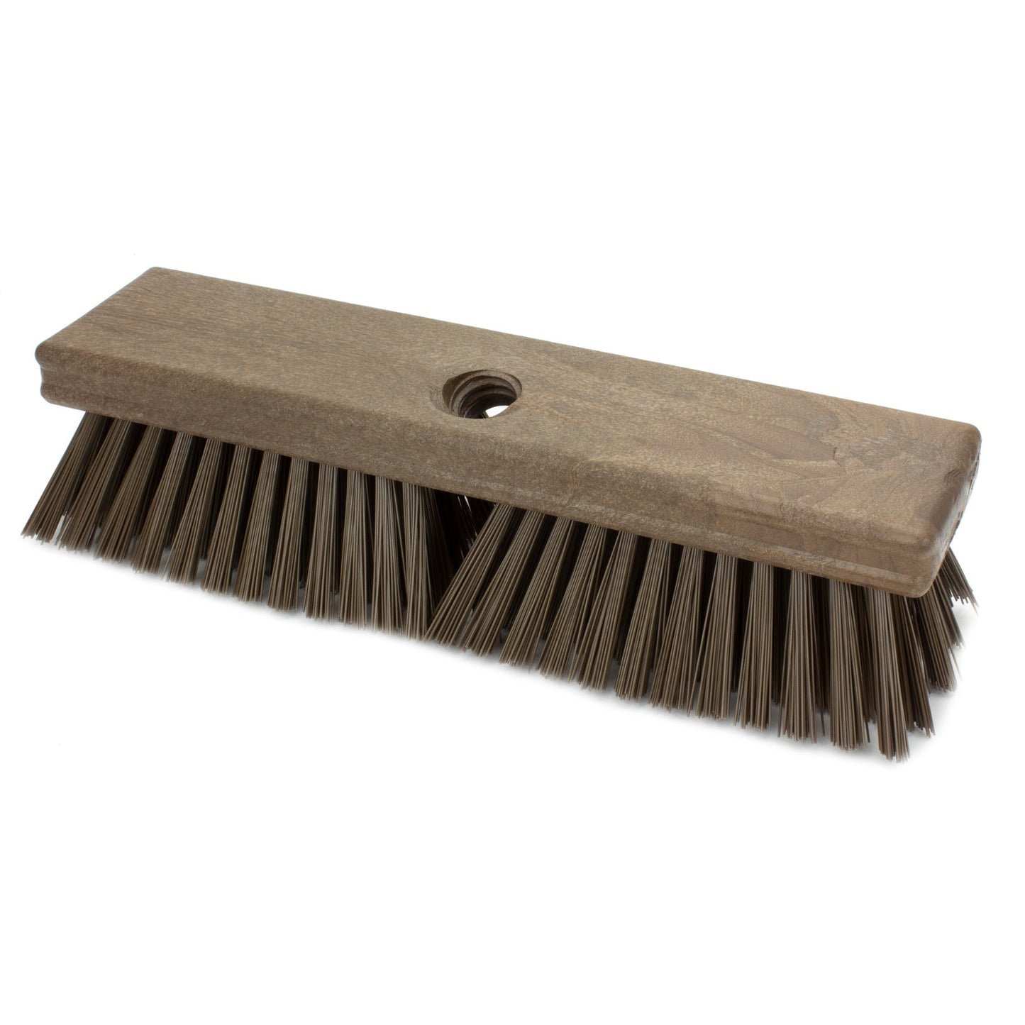 Carlisle 41722EC01 10" Brown Sparta Color Coded Deck Scrub Brush