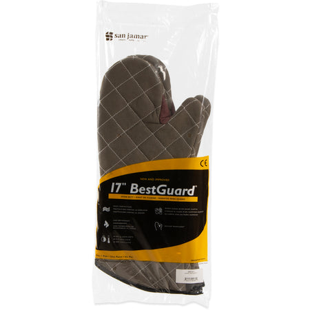 Carlisle 800FG17 17" Tan Poly/Cotton Blend Bestguard Ovenmitt