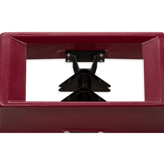 Carlisle KA1950RD Burgundy Polyethylene KatchAll Magnetic Flatware Retriever Trash Can Lid