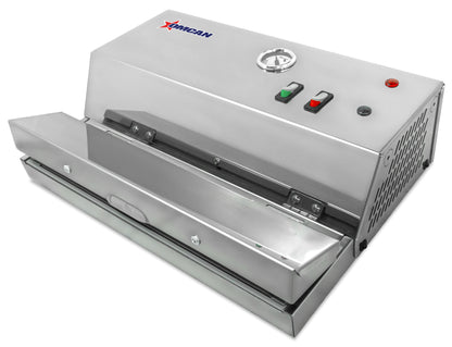 Omcan 47718 Automatic Heavy Duty Vacuum Packing Machine with 11.8 inch Seal Bar - Stainless Steel