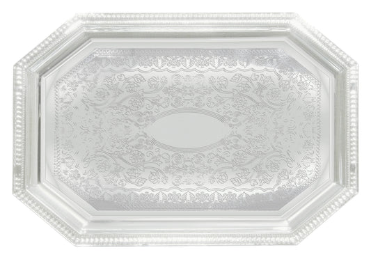 Winco CMT-1420 14" x 20" Chrome-Plated Serving Tray