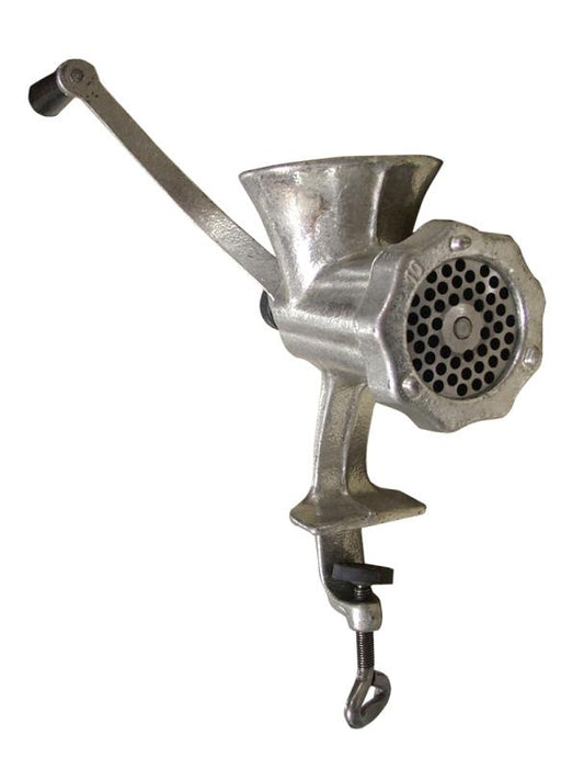 Omcan 21792 #10 Cast Iron ,Clamp Style Manual Hand Grinder