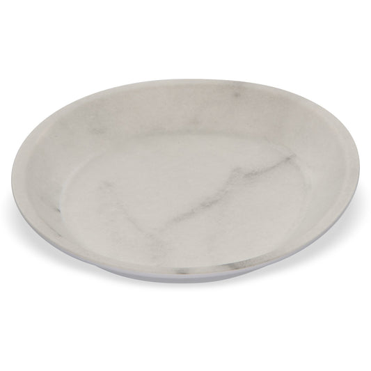 Carlisle 5310137 10" Marble Ridge Melamine Coupe Plate
