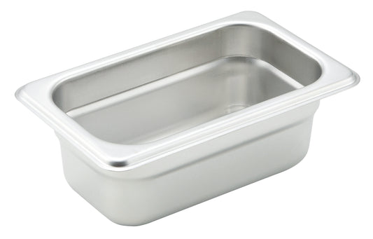 Winco SPJH-902 1/9 Size Stainless Steel Anti-jam Steam Pan