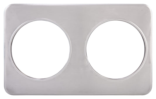 Winco ADP-808 Stainless Steel Adaptor Plate, Two 8-3/8" Holes