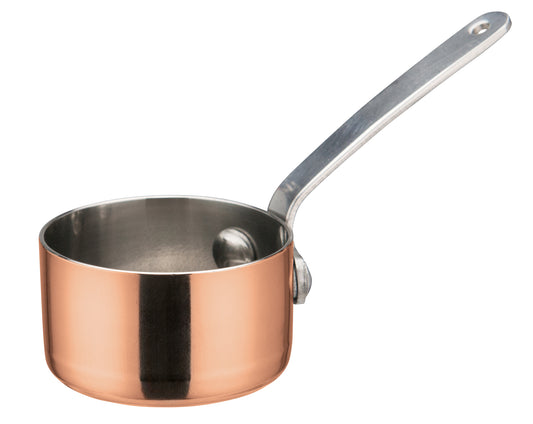 Winco DCWA-201C 2" Copper-Plated Mini Sauce Pan
