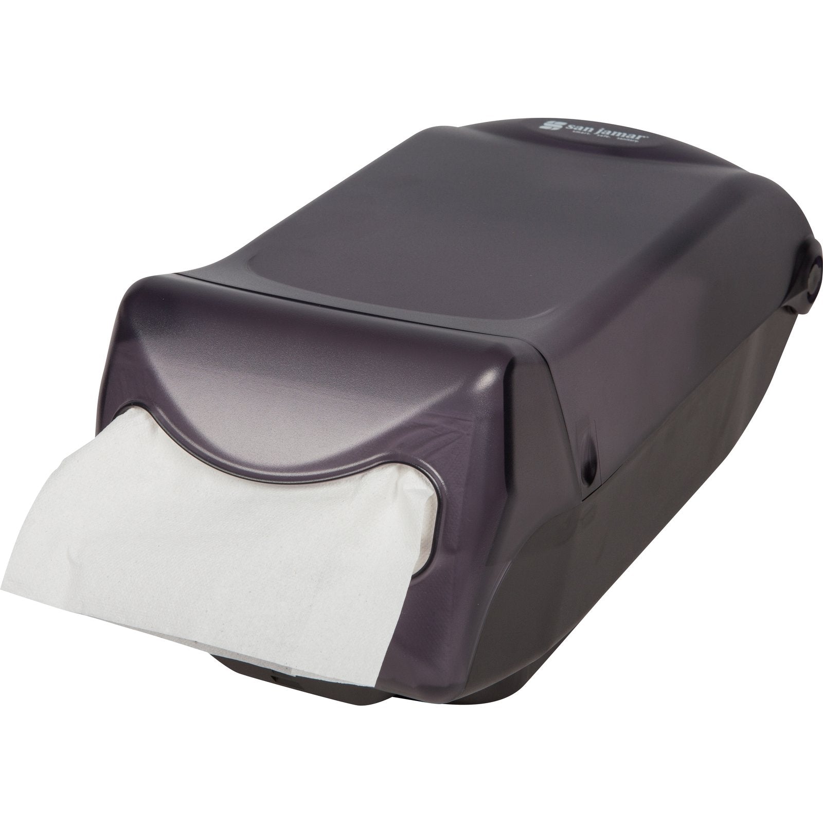 Carlisle H5003TBK 550 Napkin Black ABS Countertop Venue Napkin Dispenser, Interfold