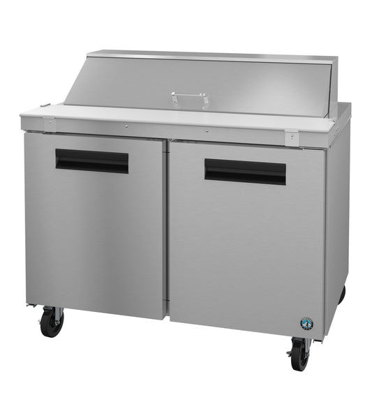 Hoshizaki SR48B-12D2 Two Section Drawer/Door Combo Sandwich Prep Table Refrigerator