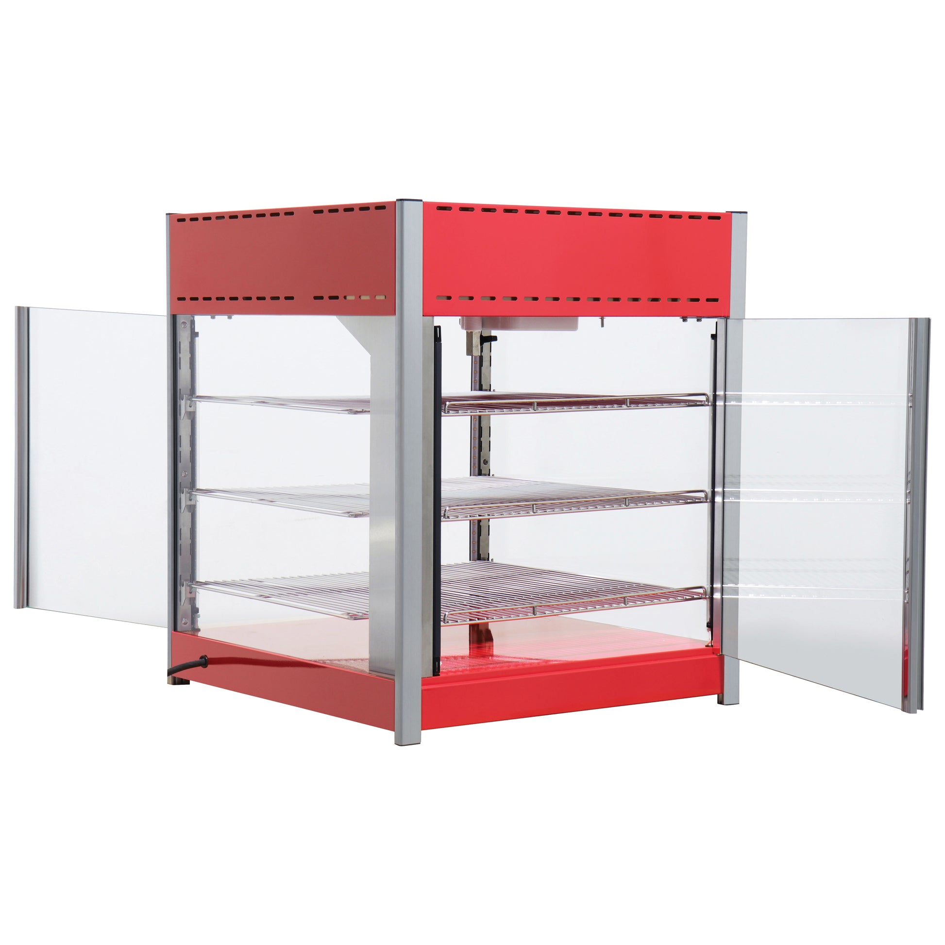 Winco EDM-1PT Red Electric Display Merchandiser, Pass Through Warmer