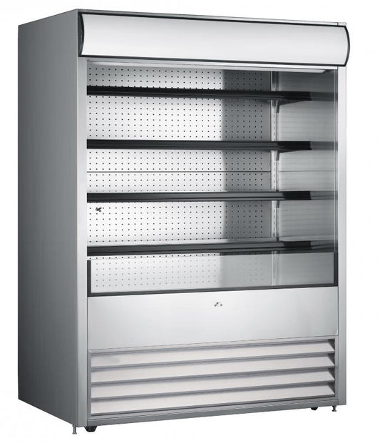 Omcan 43460 37 cu.ft. (1048 L) 72" Floor Grab-and-Go Open Refrigerated Self-Serve Display Case