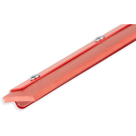 Carlisle 4007600 24" Red Straight Red Gum Rubber Flo-Pac Floor Squeegee With Heavy Duty Steel Frame