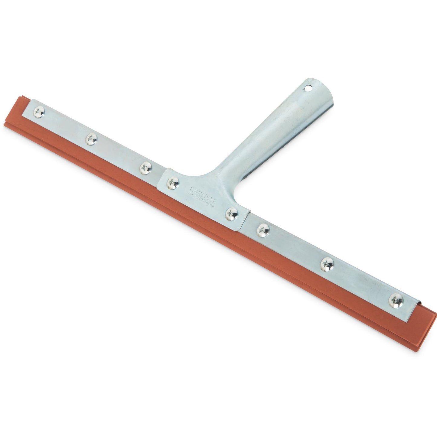 Carlisle 4007400 14" Red Professional Double-Blade Rubber Squeegee with Zinc