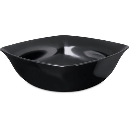 Carlisle 3336003 5 Qt 12" Black Square Melamine Flared Bowl
