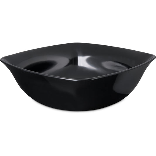 Carlisle 3336003 5 Qt 12" Black Square Melamine Flared Bowl