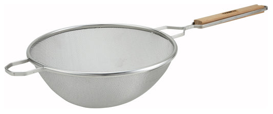 Winco MS2K-10S 10-1/2" Stainless Steel Single Fine Mesh Strainer