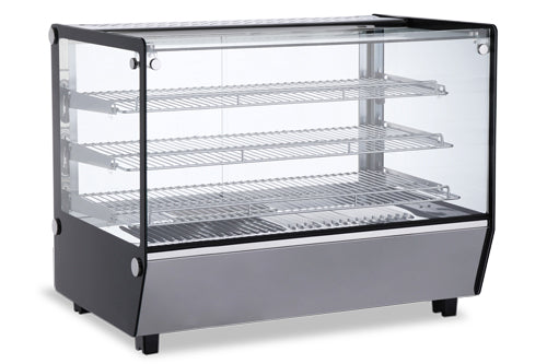 Omcan 47426 5.65cu.ft. / 160L 34-inch Square Glass Countertop Display Warmer