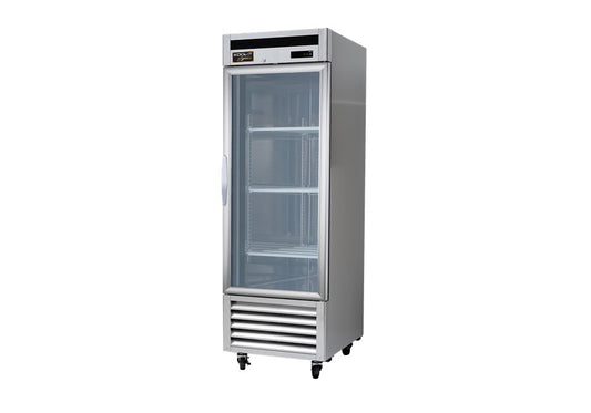 Kool-It KBSR-1G 27" Single Glass Door Bottom Mount Reach-In Refrigerator
