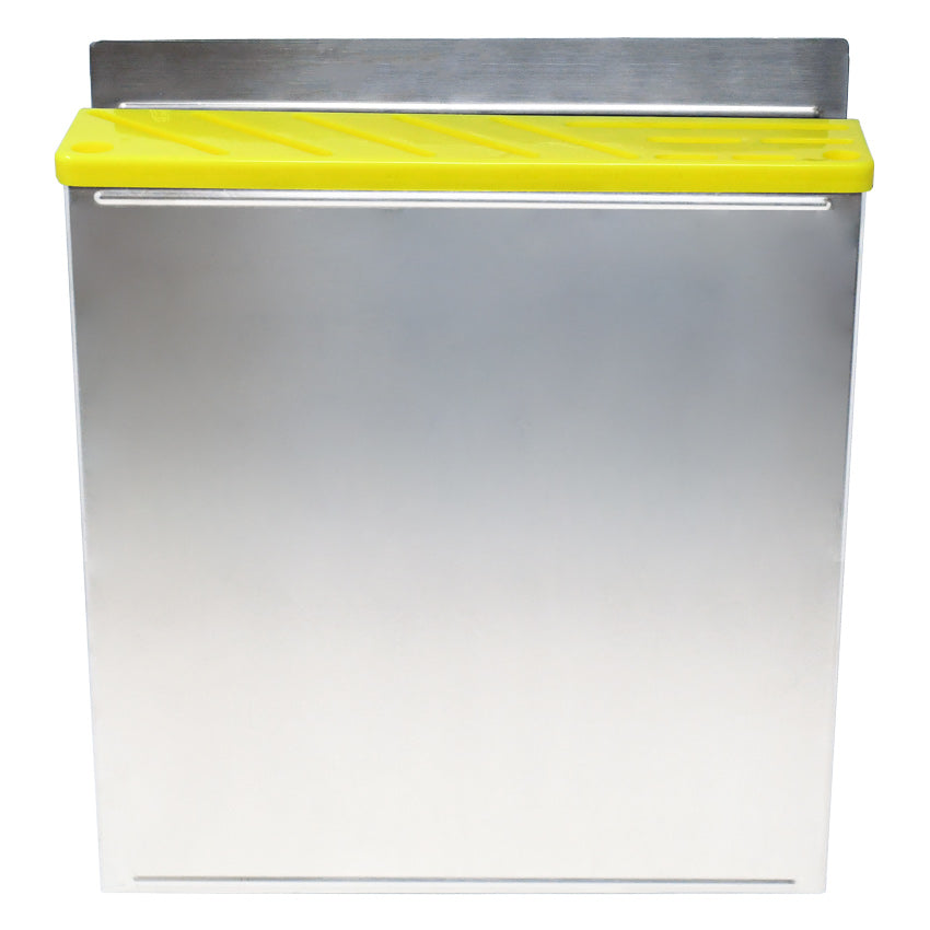 Omcan 12937 Stainless Steel Knife Rack with Yellow Plastic Insert